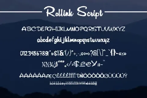 Rollink Script font