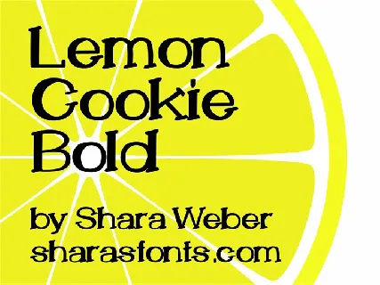 LemonCookie Bold font