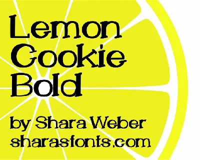 LemonCookie Bold font