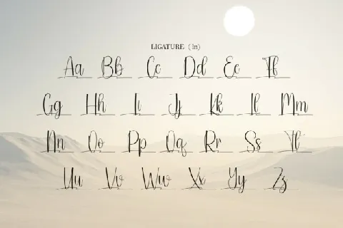 Sahara Script font