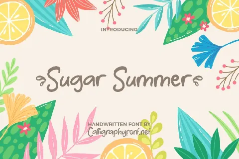 SugarSummerDemo font