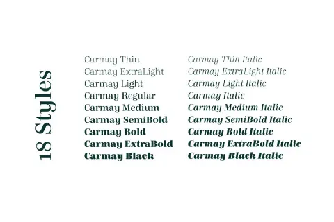 Carmay font