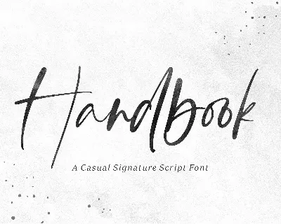 Handbook font