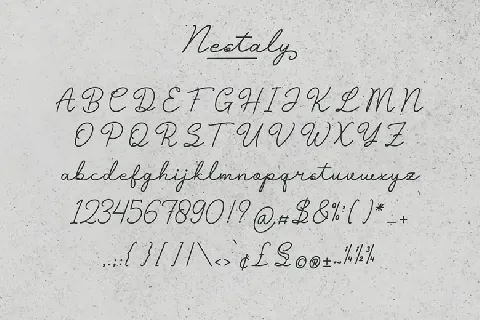 Nestaly font