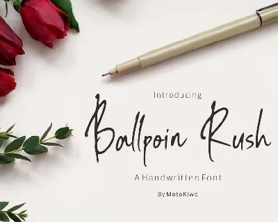 Ballpoin Rush font