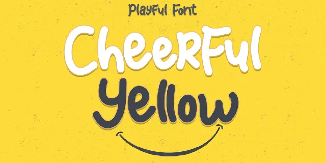 Cheerful Yellow font