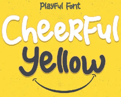 Cheerful Yellow font