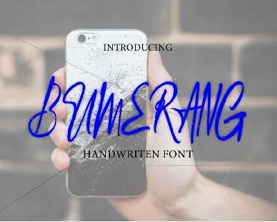 Bumerang Typeface font