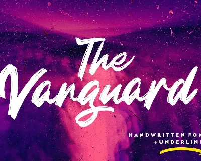 The Vanguard font