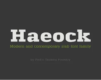 Haeock Family font
