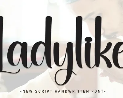 Ladylike Script font