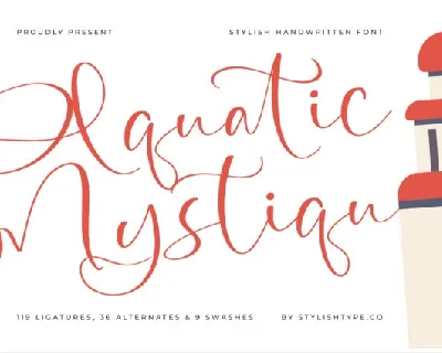 Aquatic Mystiqu font