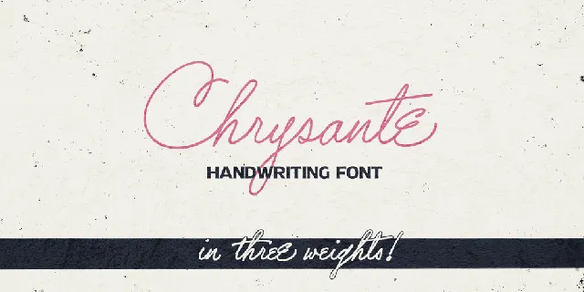 Chrysante PERSONAL USE font