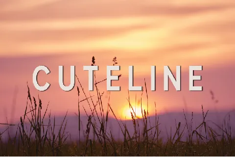 Cuteline font