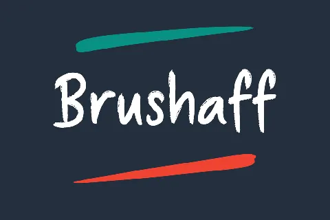 Brushaff font