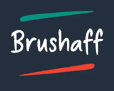 Brushaff font