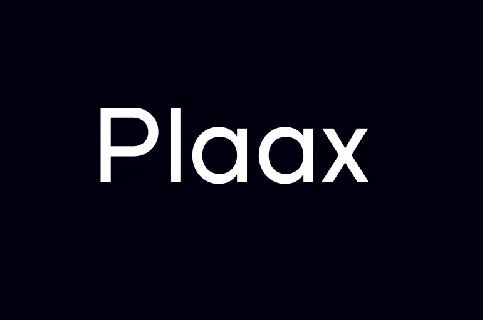 Plaax Family font