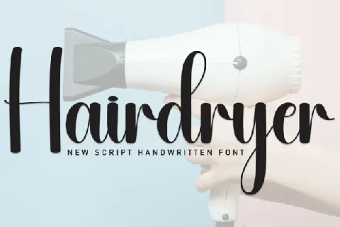 Hairdryer Script font