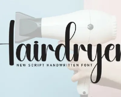 Hairdryer Script font