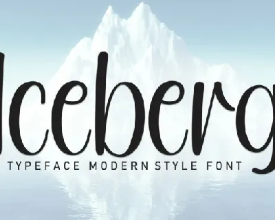 Iceberg Display font