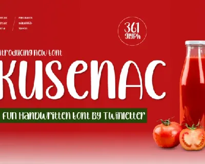 Kusenac font