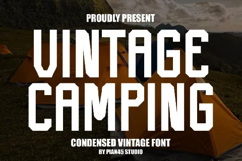 Vintage Camping font