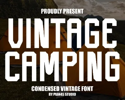 Vintage Camping font