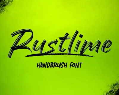 Rustlime font