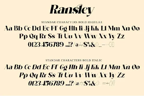 Ransley font