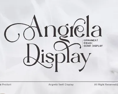 Angrela Display font