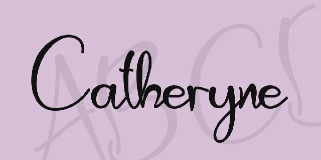 Catheryne font