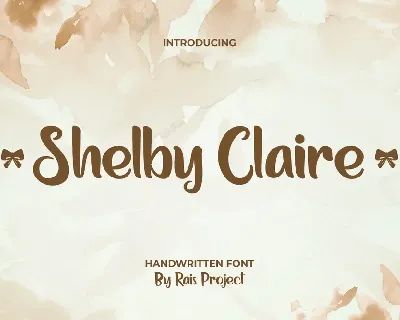 Shelby Claire Demo font