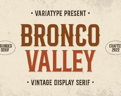Bronco Personal Use font