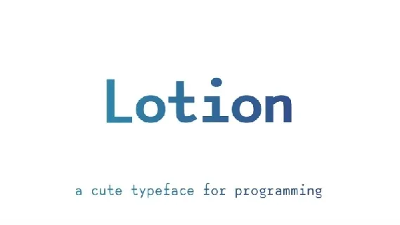 Lotion Family font