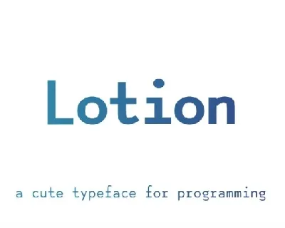 Lotion Family font