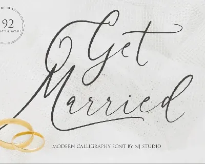 Get Married font