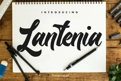 Lantenia Modern Script font