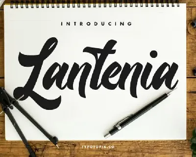 Lantenia Modern Script font