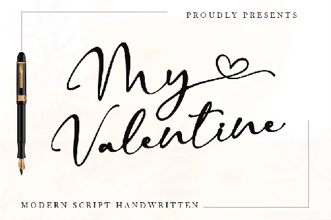 My Valentine - Personal Use font