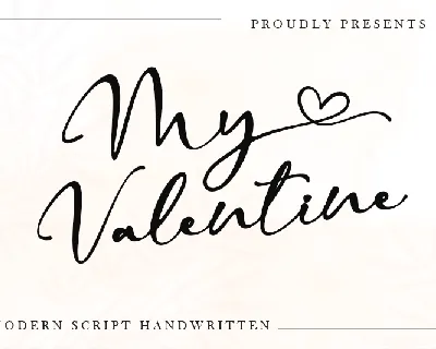 My Valentine - Personal Use font