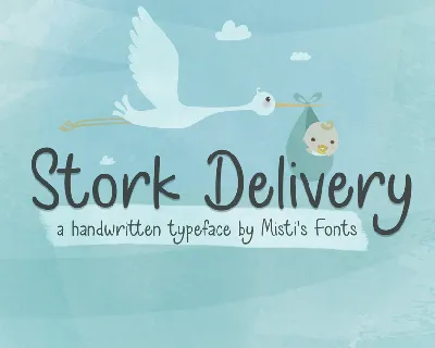 Stork Delivery font