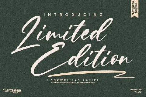 Limited Edition font