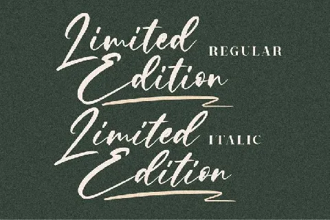 Limited Edition font