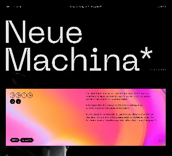 Neue Machina font