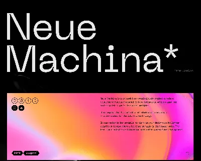 Neue Machina font