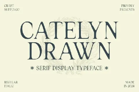 Catelyn Drawn font