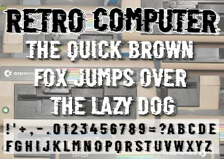 Retro Computer Fancy font