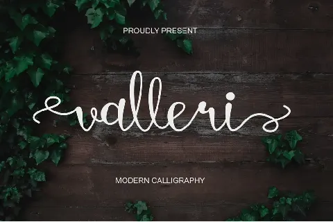 valleri - Personal Use font