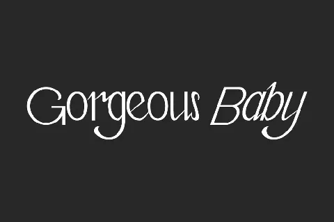 Gorgeous Baby Demo font