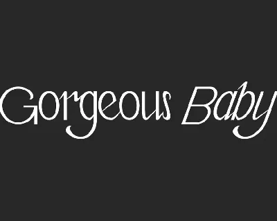 Gorgeous Baby Demo font